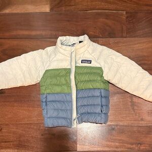 Patagonia Light Blue Quilted Puffer Jacket